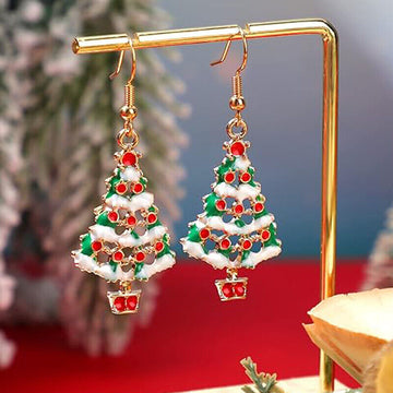 Christmas Tree Bell Santa Claus Earrings Jewellery Dangle Drop Xmas Party Women