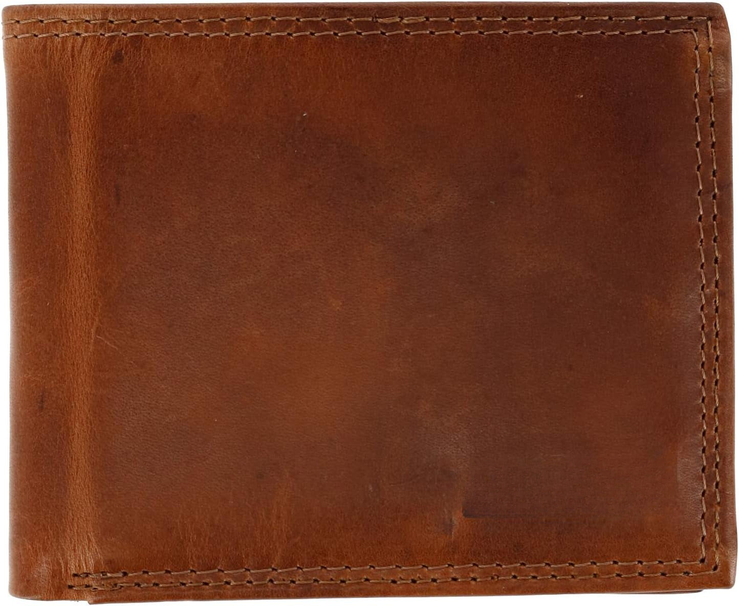 Men's Leather Edisto RFID Slim Bifold Wallet, Tan