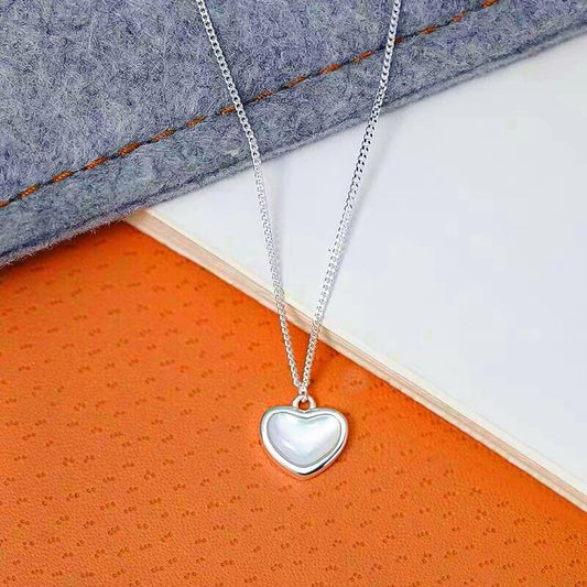 Heart Moonstone Pendant 925 Sterling Silver Chain Necklace Womens Jewellery Gift