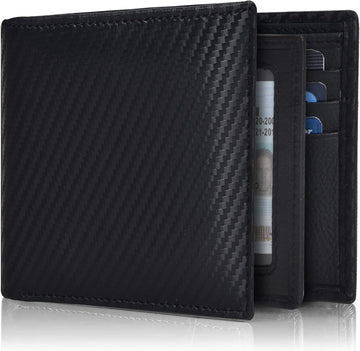 Wallet for Men | 9 Credit Card Slots | Bifold | Leather | RFID Wallet Blocking | Gift for Men | Minimalist Wallet