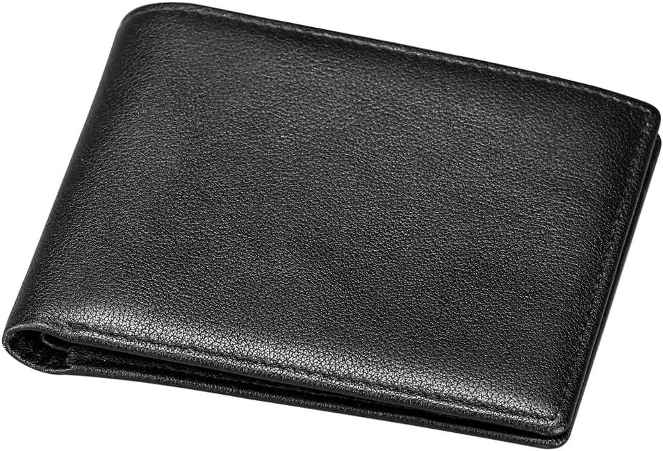 RFID Blocking Genuine Leather Wallet, Men Slim Wallets with RFID Block Technology,Stop Electronic Pick Pocketing-RFID Blocking Wallet…