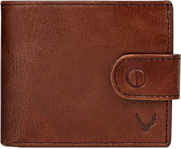 All-in-One Handmade Mens Wallet, RFID Blocking Wallet with Coin Pocket, Fine Leather Card Wallet for Men with 8 Slots and Zip Section, in Wooden Mens Gift Box, Cocoa Brown Wallet