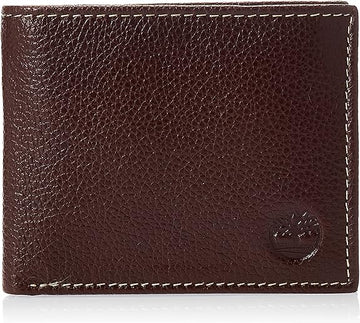 Men's Leather Wallet with Attached Flip Pocket Travel Accessory-Bi-Fold