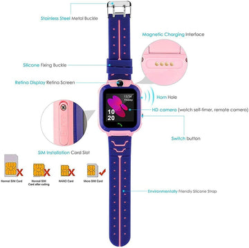 Kids Smart Watch Camera SOS Call Phone SIM GSM Game Watches Boys Girls Gift UK