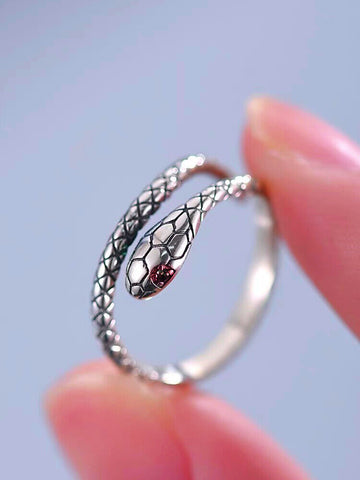 Cool Snake Adjustable Ring 925 Sterling Silver Plt Women Girl Men Jewellery Gift