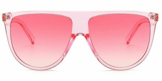 Oversized Black Flat Top Large Shield Fashion Sunglasses Women Ladies UV400 New