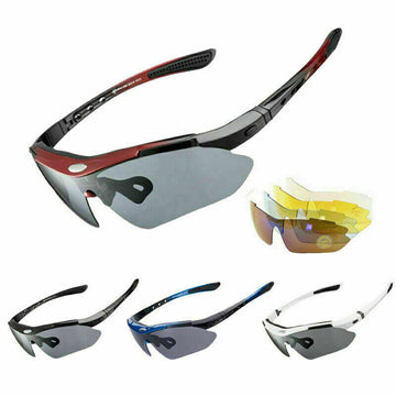 Sunglasses polarized Cycling Glasses Mens Outdoor Sports Driving 5 lens