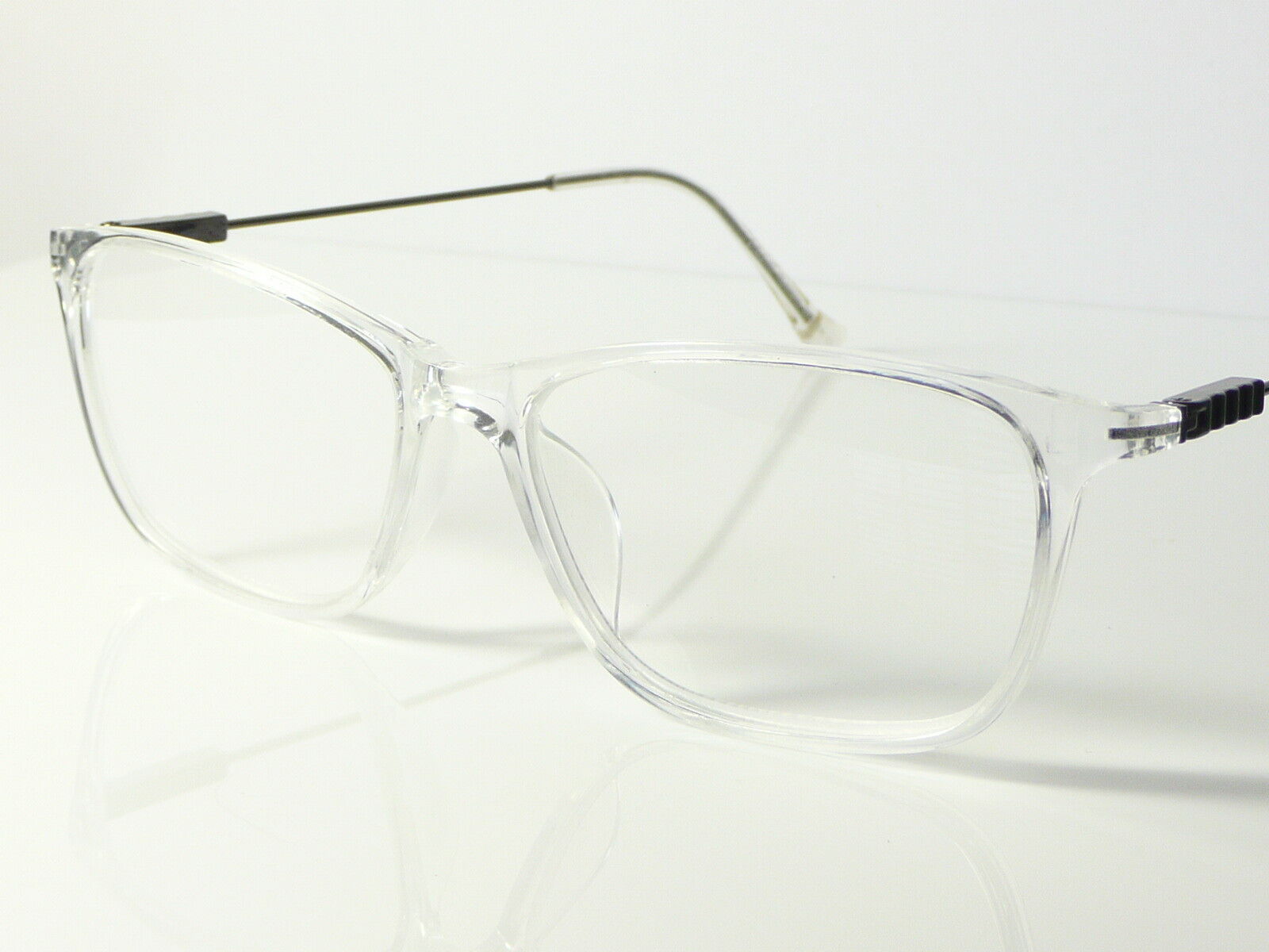 Mens Womens CLEAR frame Reading Glasses