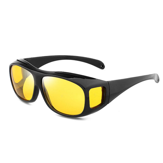 Unisex HD Night Driving Glasses Polarized Yellow Lens Anti Glare Vision Tinted