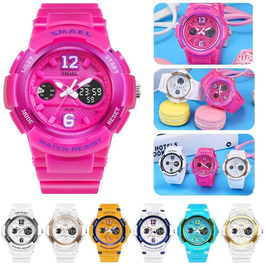 SMAEL Kids Watch LED Digital Military Quartz Sports Waterproof Wrist Watches UK