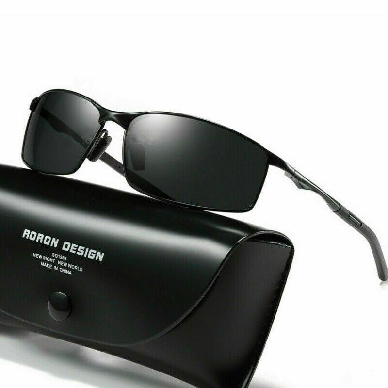 Mens Polarized Photochromic sunglasses UV400 Pilot Sport Glasses Driving Eyewear