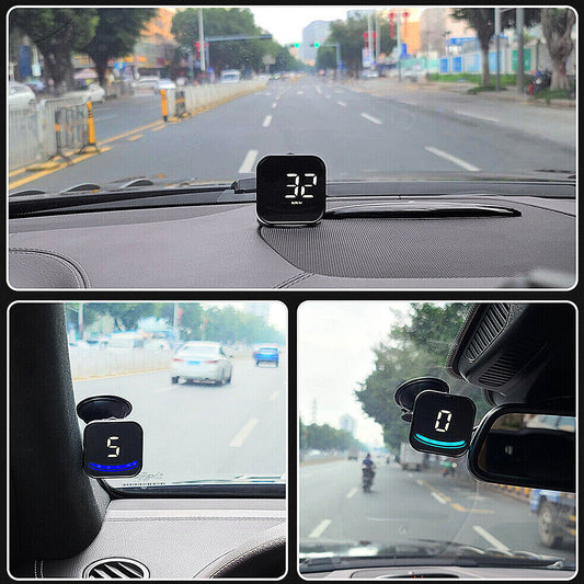 Car HUD GPS Head Up Display Gauge Speedometer Overspeed Warning Alarm MPH KMH