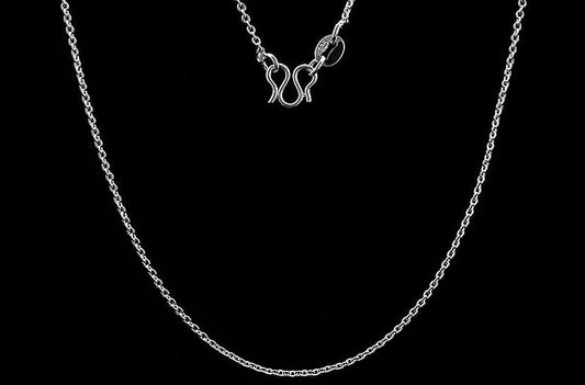 925 Sterling Silver Plated Curb Chain Women Necklace 18 Inches Jewellery Gift UK