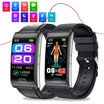 E600 ECG Heart Rate Smart Watch Body Temperature Monitor Sports Fitness Tracker