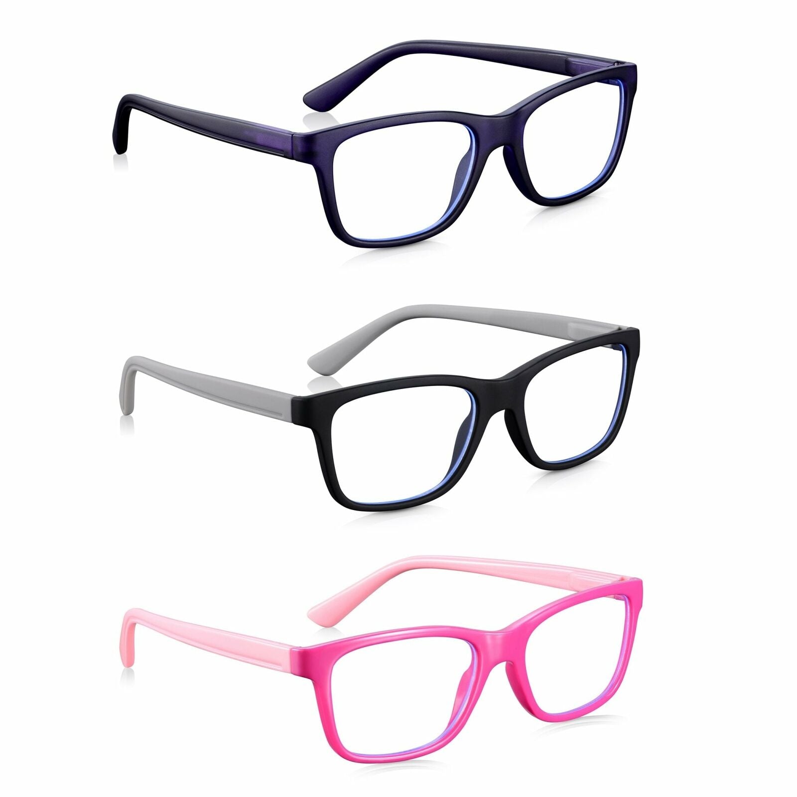 Blue Light Glasses for Kids,Kids Computer Glasses,Various Colours No Lens Power