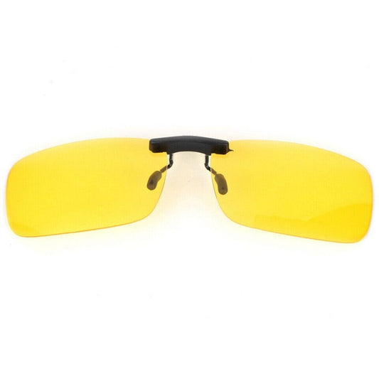 Sunglasses Night Vision Anti Glare Polarized Clip On Driving Glasses UV400 Lens