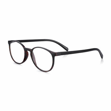 Round Black & Tort Reading Glasses for Men & Women, Magnification +1.0 to +3.5