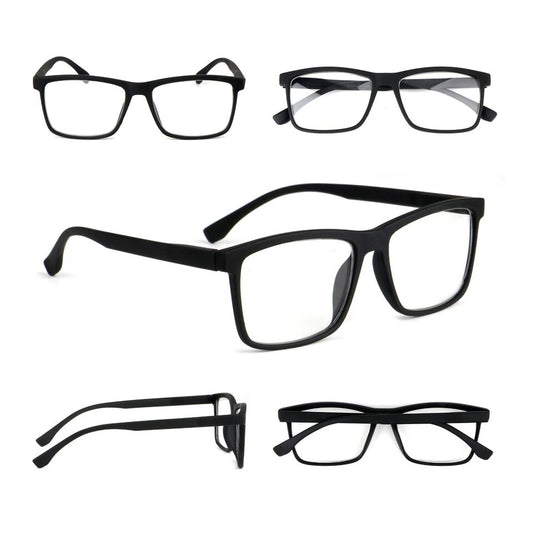 Rubber Coated Retro Mens Womans Retro Stylish Reading Glasses in 3 Colours DX91