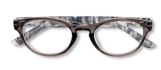 Womens Mens Ladies Designer Reading Glasses Readers Grey Crystal