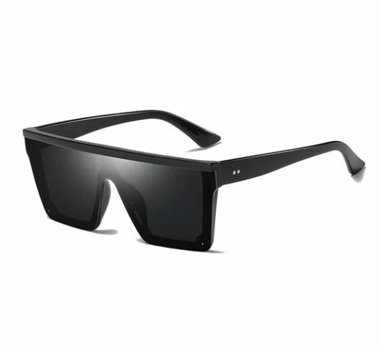 New Style Mens Sunglasses Square POLARISED Luxury Flat Top Black Leopard