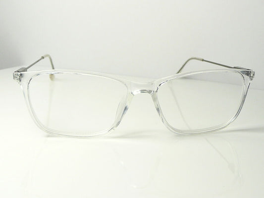 Mens Womens CLEAR frame Reading Glasses