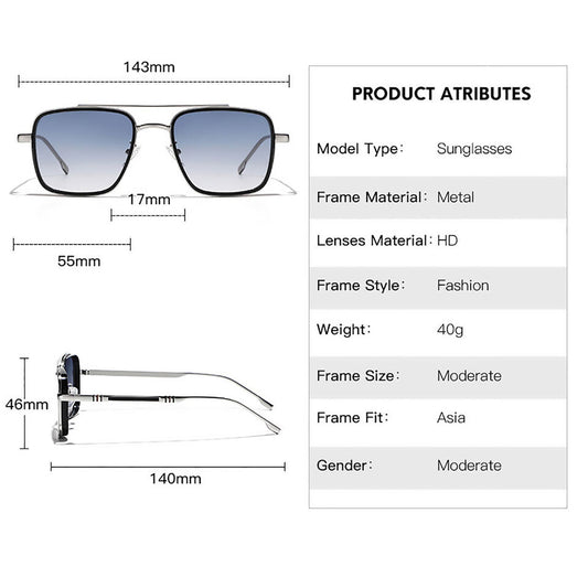 2022 Men's Polarized Sunglasses Fashion Square Shades Driving Outdoor Eyewear