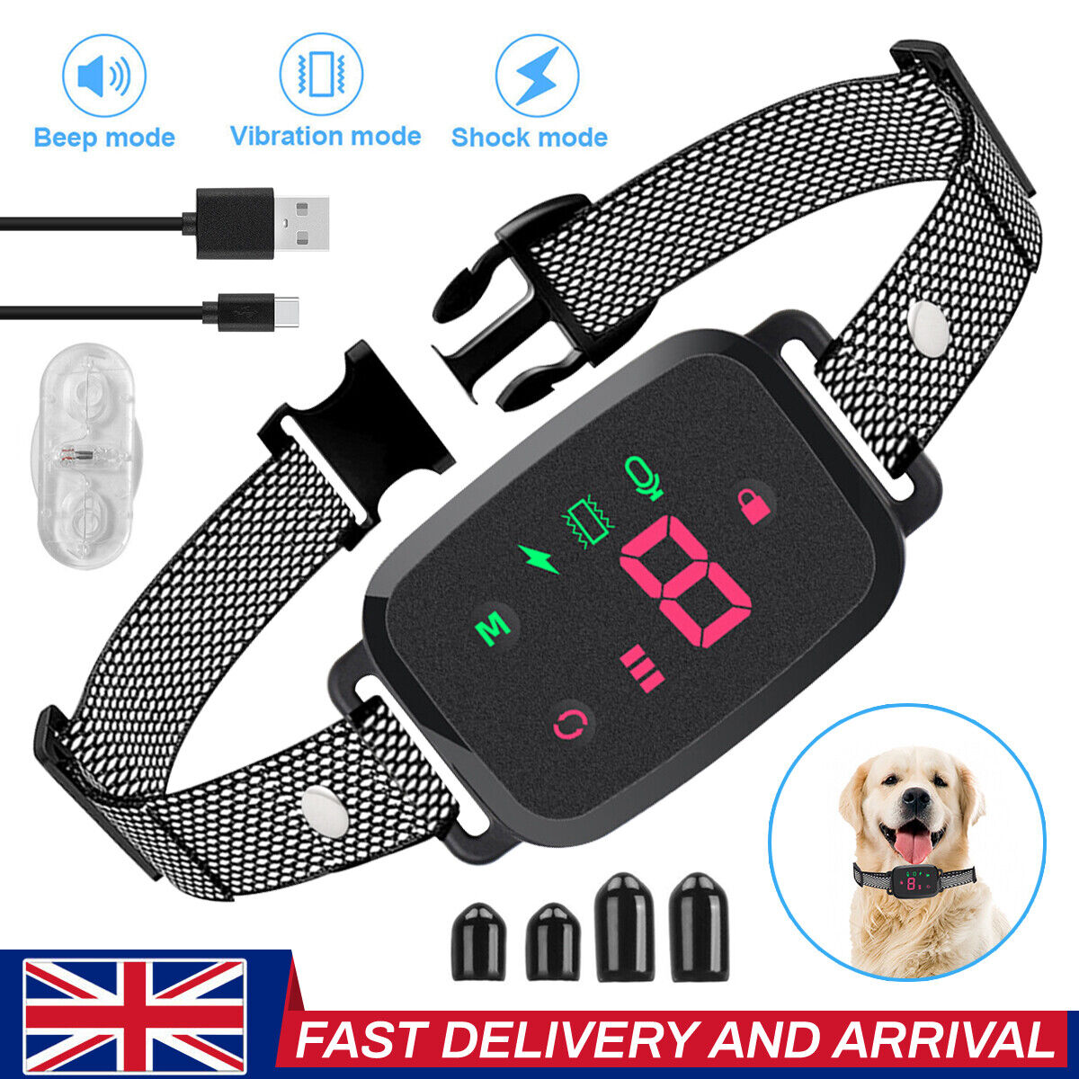 Smart Auto Anti bark Dog Collar Intelligent Waterproof Barking Training Device